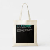 Best Funding IT Security Cybersecurity Definition  Tote Bag (Achterkant)