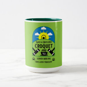 Best Funny Croquet Game Tweekleurige Koffiemok