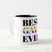 Best Gay Ever MLM Pride Tweekleurige Koffiemok (Voorkant links)