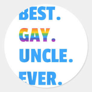 Best Gay oom Ever Best Gay Oom LGBT Gift Ronde Sticker