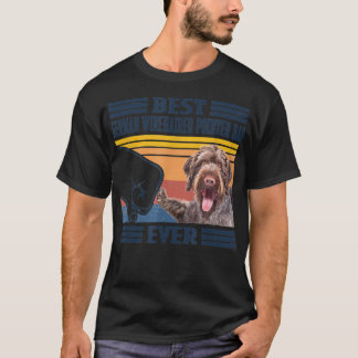 Best German Wirehaired Pointer Dad Ever Vintage F T-shirt