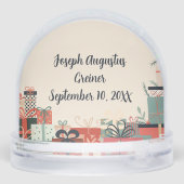 Best Gift Ever Baby Christmas Present Snow Globe (Arrière)