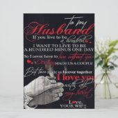 Best Gift For Husband | To My Husband Quotes Menu (Staand voorkant)