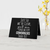 BEST GIFT FOR LEAVING COWORKERS KAART (Gele Bloem)