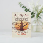 Best Gift For Son | To My Son Quotes Kaart (Staand voorkant)