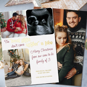 Best Gifts Family van 3 kerstzwangerschappen 4 Fot Folie Feestdagenkaart