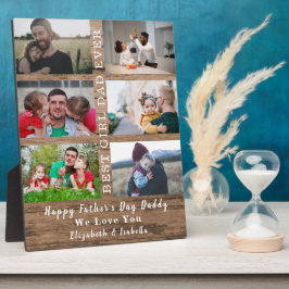 Best Girl Pap Ever Vaderdag 6 foto collage Fotoplaat