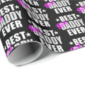 Best Girl Papa Ever Pattern Cadeaupapier (Rol Hoek)