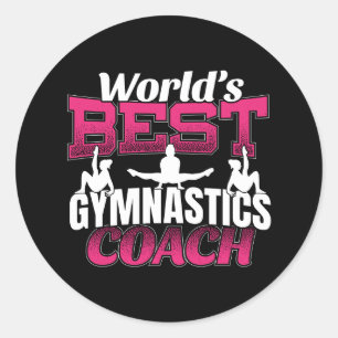 Best Girls Gymnastics Coach Ronde Sticker