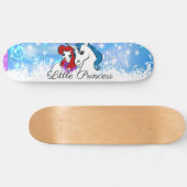 Best Girly Unicorn Skateboard - aangepaste naam (Horizontaal)