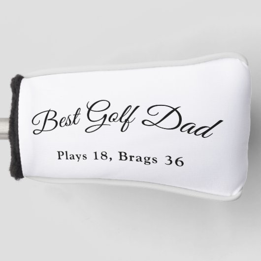 Best Golf Dad | Funny Golf Father Gift Golfheadcover (Voorkant)