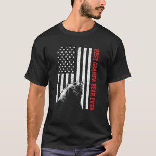 Best Grampa Beer ooit Amerikaanse vlag Vader D T-shirt