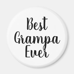 Best Grampa Ever Magnet Calligrafie Eenvoudige mod Magneet