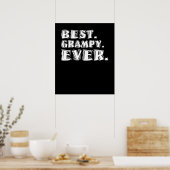 Best Grampy Ever Grandfather Poster (Keuken)