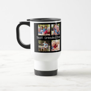 Best Grandad Ever 4 Photo Collage Fun Keepslag Reisbeker
