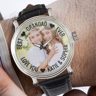 Best Grandad Ever Persoonlijke foto Watch Horloge
