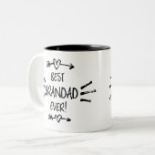 Best Grandad Ever Tweekleurige Koffiemok (Voorkant links)