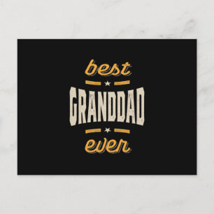 Best Granddad Ever Gift Vaderdag Briefkaart