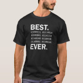 Best Granddad Ever in binary code  GrandPa coding T-shirt (Voorkant)