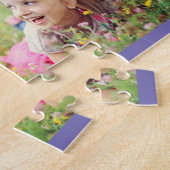 Best Grandma 8 Photo Collage Paars Legpuzzel (Zijkant)
