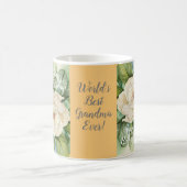 Best Grandma Birthday Magnolia Flower Painting Koffiemok (Center)