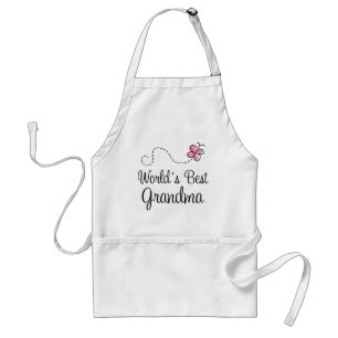 Best Grandma Butterfly Gift ter wereld Standaard Schort