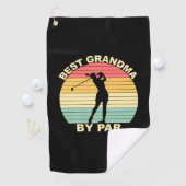 Best Grandma by Par - Golfing Golfhanddoek (Insitu)