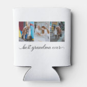 Best Grandma Ever 3 Photo Collage Blikjeskoeler (Achterkant)