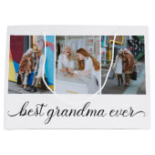 Best Grandma Ever 3 Photo Collage Groot Cadeauzakje (Voorkant)