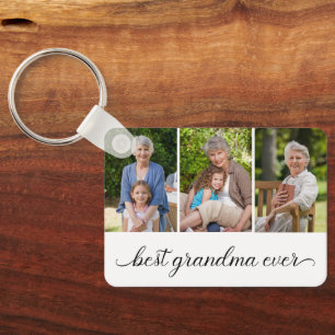Best Grandma Ever 3 Photo Collage Sleutelhanger