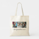 Best Grandma Ever 3 Photo Collage Tote Bag (Achterkant)