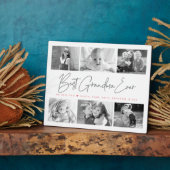 Best Grandma Ever 6 Photo Collage Modern Script Fotoplaat (Zijkant)