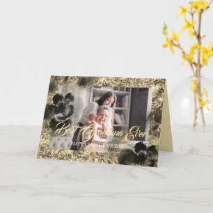 Best Grandma Ever Custom Moederdag Photo Golden Kaart