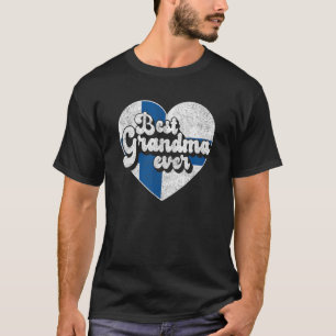 Best Grandma Ever Finland vlag Finse grootmoeder T-shirt