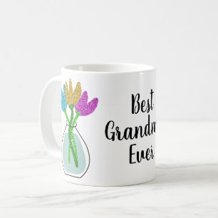 Best Grandma Ever Floral Koffiemok
