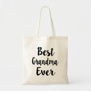 Best Grandma Ever grappige canvas tas