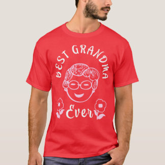 Best Grandma Ever grappige oma familie T-shirt
