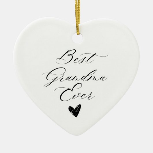Best grandma ever keramisch ornament (Voorkant)