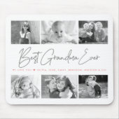 Best Grandma Ever Modern Script 6 Photo Collage Muismat (Voorkant)