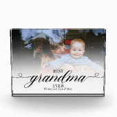 Best Grandma Ever Modern Trendy Script Love Gifts Fotoblokken (Voorkant)