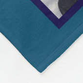 Best Grandma Ever Multi Photo Blue Fleece Deken (Hoek)