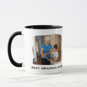 Best Grandma Ever Nana Grandparent Custom Photo Mok