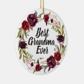 Best Grandma Ever Personalized Ornament (Rechts)