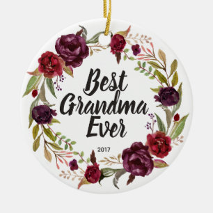 Best Grandma Ever Personalized Ornament