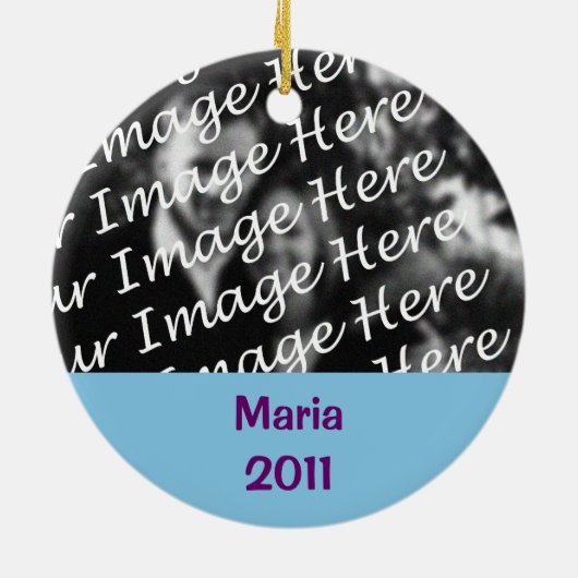 Best Grandma Ever Personalized Photo Ornament (Achterkant)