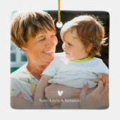 Best GRANDMA Ever Photo Ceramic Ornament (Achterkant)