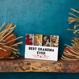 Best Grandma Ever Photo Collage Fotoplaat