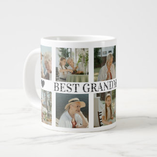 Best Grandma Ever Photo Collage – Gift with Hearts Extra Grote Beker