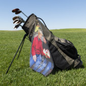 Best Grandma Ever Photo Golfhanddoek (Groen)