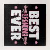 Best Grandma Ever - Roze Cherry Blossom Legpuzzel (Horizontaal)